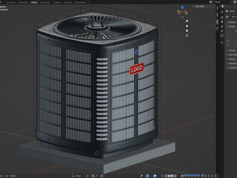 Heating and AC unit 3Dモデル