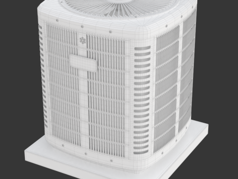 Heating and AC unit 3Dモデル