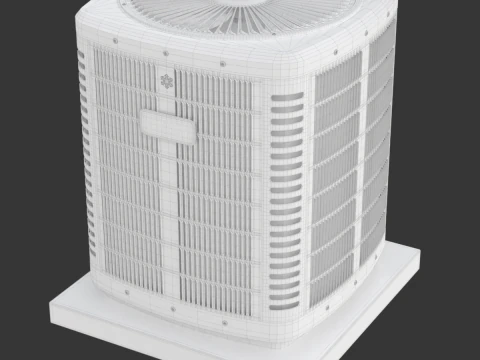 Unidade de aquecimento e AC Modelo 3D