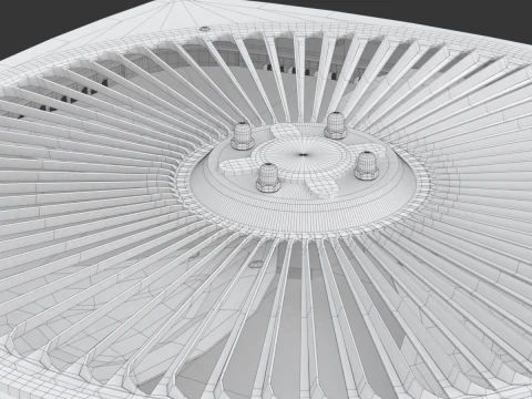 Unidade de aquecimento e AC Modelo 3D