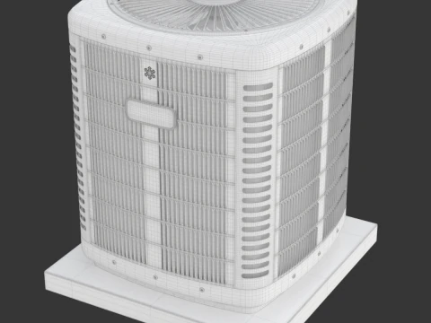Unidade de aquecimento e AC Modelo 3D