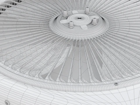 Unidade de aquecimento e AC Modelo 3D