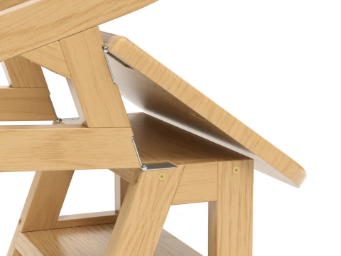 Step Stool Chair 3D Model