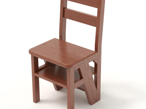 Step Stool Chair 3D Model