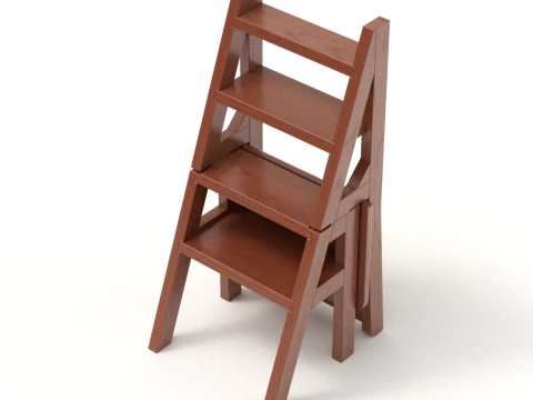 Step Stool Chair 3D Model