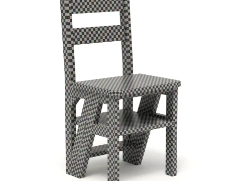 Step Stool Chair 3D Model