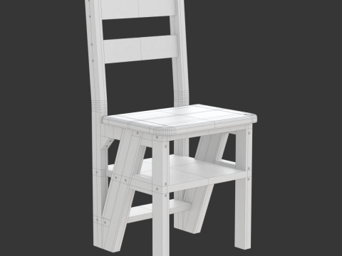 Step Stool Chair 3Dモデル