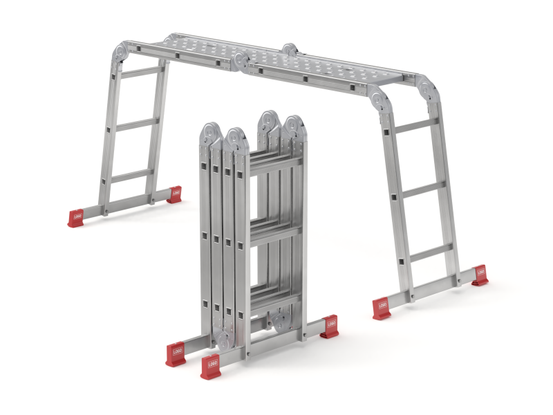 Multifunction Aluminium Ladder 3D-Modell .c4d .max .obj .3ds .fbx .stl .blend 