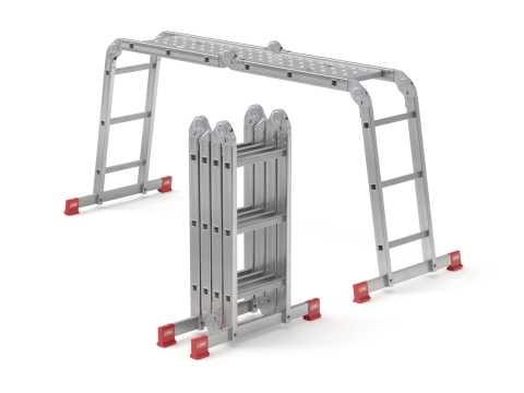 Multifunction Aluminium Ladder Model 3D