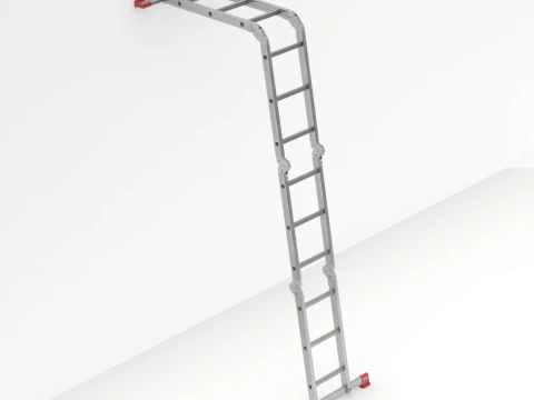 Multifunction Aluminium Ladder 3D Model