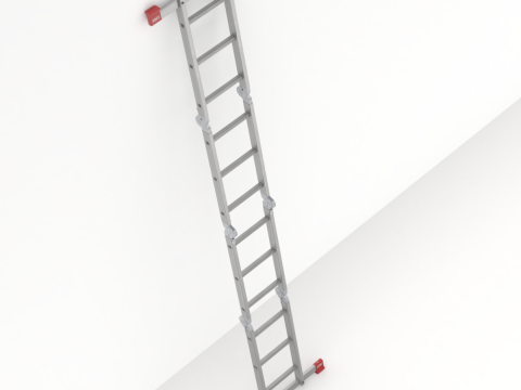 Multifunction Aluminium Ladder 3D-Modell