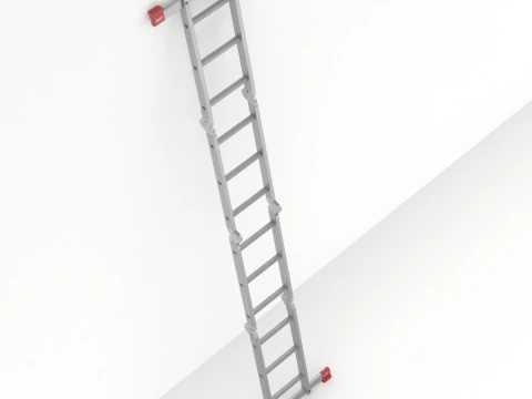 Multifunction Aluminium Ladder 3D Model