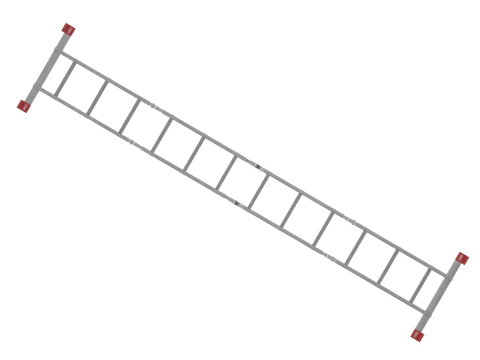 Multifunction Aluminium Ladder 3D Model