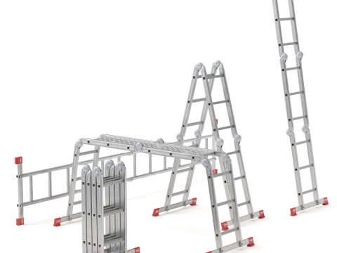 Multifunction Aluminium Ladder 3D-Modell