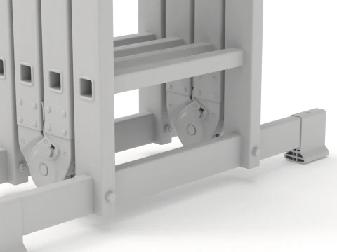 Multifunction Aluminium Ladder 3D Model