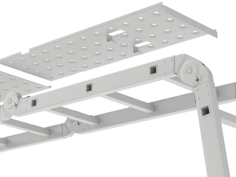 Multifunction Aluminium Ladder 3D Model