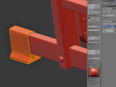 Multifunction Aluminium Ladder 3D Model