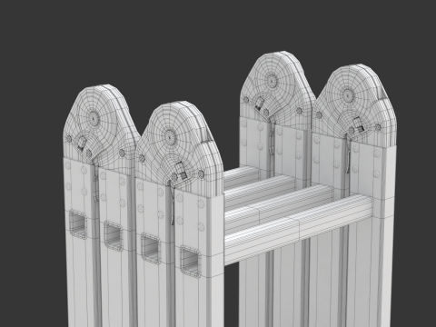 Multifunction Aluminium Ladder 3D-Modell