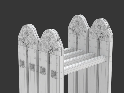 Multifunction Aluminium Ladder 3D Model