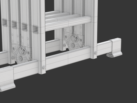 Multifunction Aluminium Ladder 3D-Modell