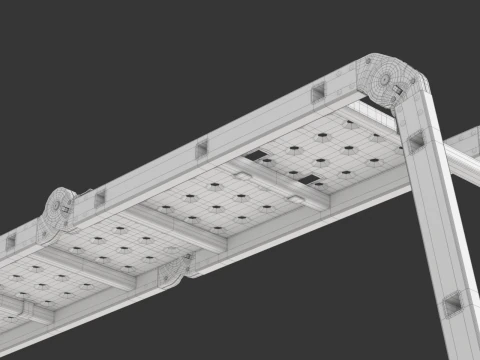 Multifunction Aluminium Ladder 3D Model