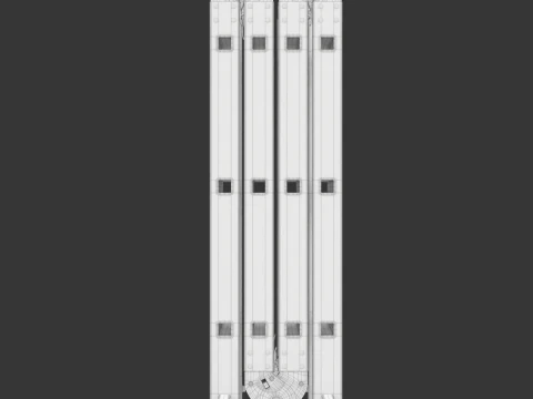 Multifunction Aluminium Ladder 3D Model