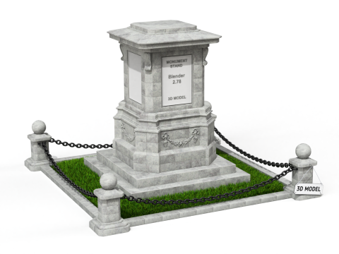Monument Stand 3D Model