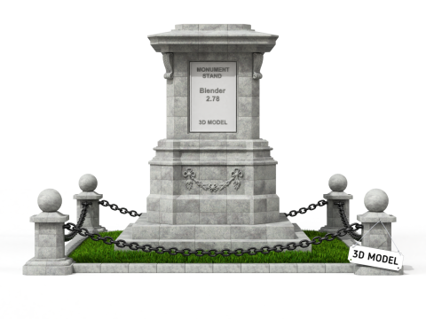 Monument Stand 3D Model