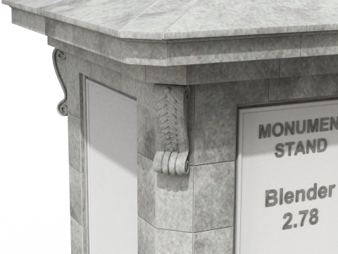 Monument Stand 3D Model