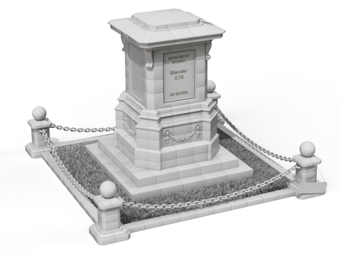Monument Stand 3D Model