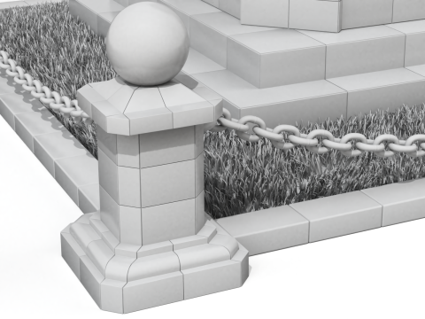 Monument Stand 3D Model