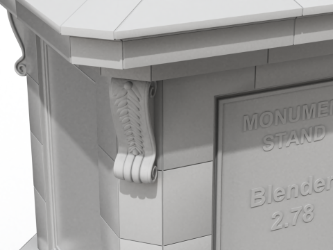 Monument Stand 3D Model