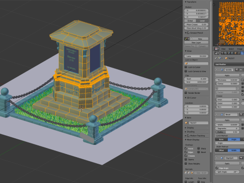 Monument Stand 3D Model
