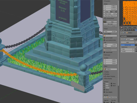 記念碑スタンド 3Dモデル