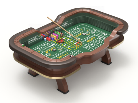 Craps Table Modelo 3D
