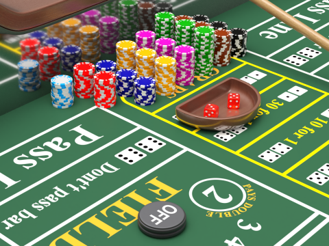 Craps Table 3Dモデル