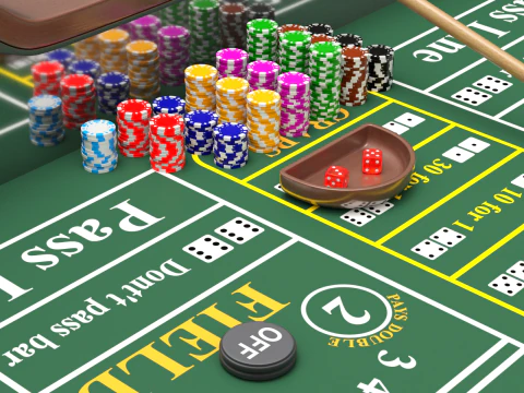 Tableau de craps Modèle 3D