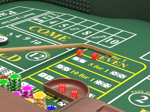 Craps Table 3Dモデル