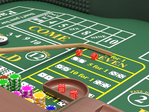 Tableau de craps Modèle 3D