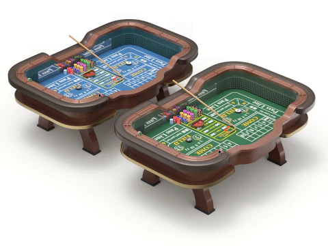 Tableau de craps Modèle 3D