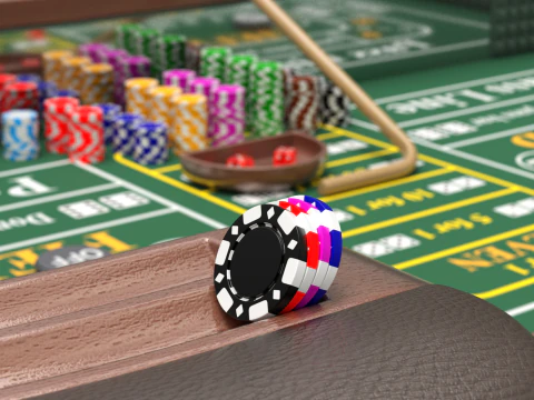 Tableau de craps Modèle 3D