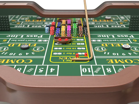 Tableau de craps Modèle 3D