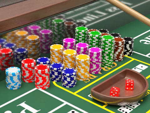 Tableau de craps Modèle 3D