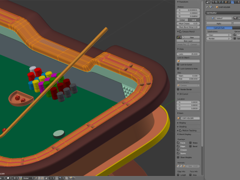 Craps Table 3Dモデル