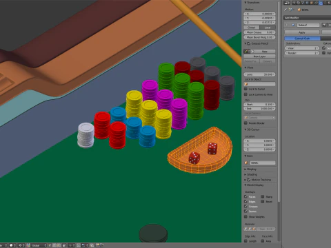 Tableau de craps Modèle 3D