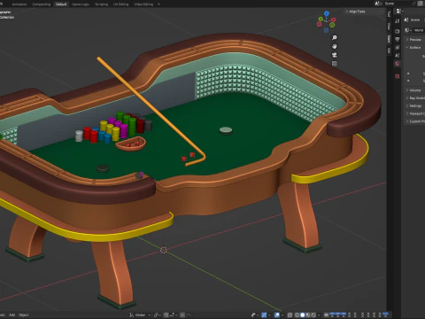 Tableau de craps Modèle 3D