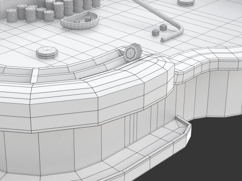 Tableau de craps Modèle 3D
