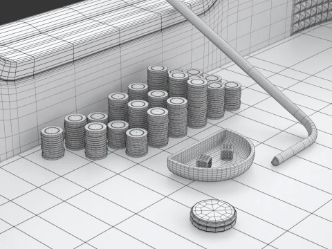 Tableau de craps Modèle 3D