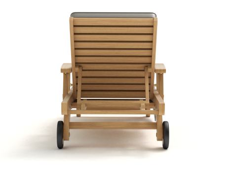 Wooden Sun Lounger 3D Model