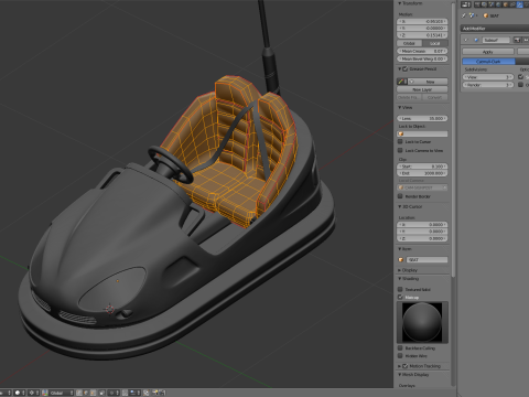 Bumper Car 3D Model